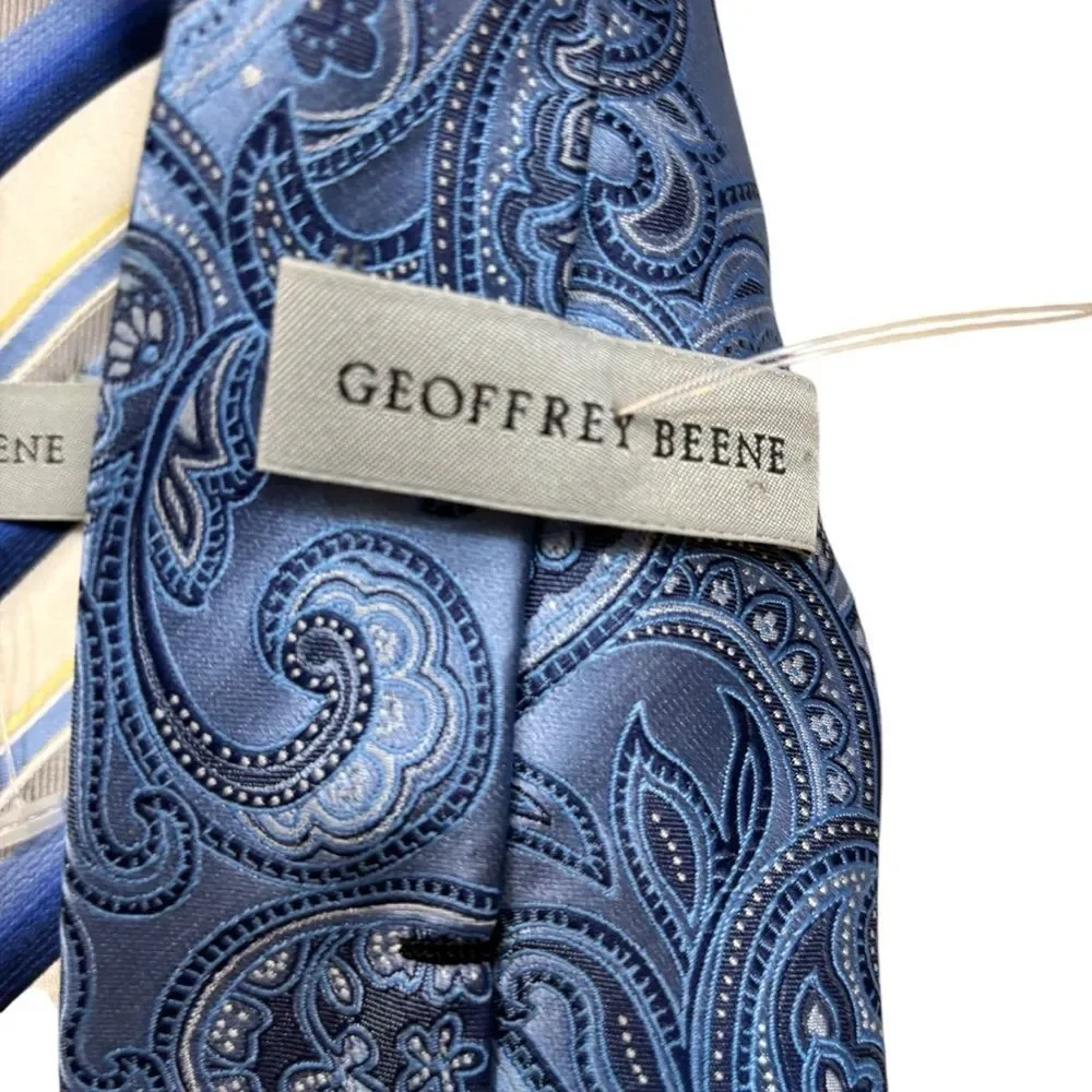 Lot of two Men’s Geoffrey‎ Beene Brand Silk Neck Ties